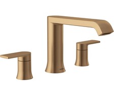 Moen T908BZG Genta LX Deck Mounted Two Handle Roman Tub Faucet - Bronzed Gold