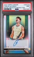 2024 Topps Chrome Tennis Auto Carlos Alcaraz ...