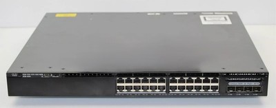 Cisco | C1-WS3650-24PS/K9 | 24-Port PWR-C2-640WAC 100-240V Network Switch