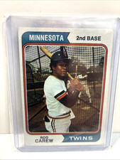 1974 Topps Baseball Card Rod Carew Minnesota Twins Card 50