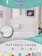 Waterproof Mattress Cover - 28x52x8 Standard Cribs Beds -Vinyl Plastic Pro...