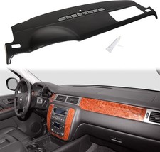 Black Dashboard Cover for 2007-2014 Chevy Tahoe Suburban Silverado Avalanche GMC