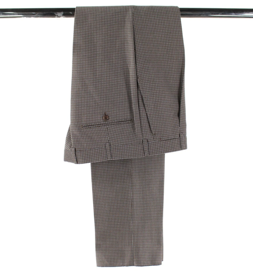 Traje de dos piezas de algodón Belvest nuevo con etiquetas talla 48R (38R EE. UU.) en negro, beige y blanco Foto 3 de 4