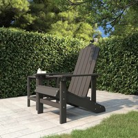 Adirondack Gartenstuhl Hdpe Anthrazit Wetterfest Outdoor Terrasse