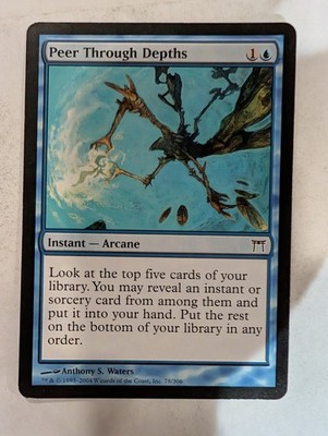 Peer Through Depths - Champions of Kamigawa Magic the Gathering MTG Nice!