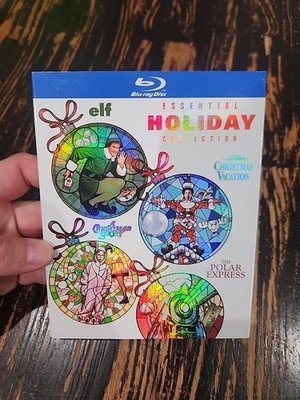 Essential Holiday Collection Polar Express Elf Christmas Story Lampoon's Blu-ray