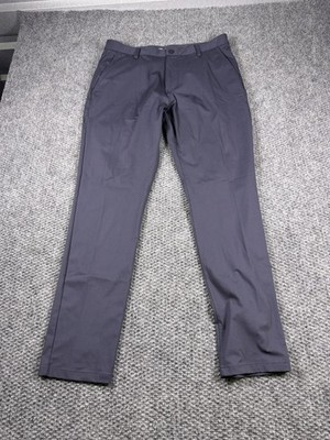 Rhone Pants Mens 36x32 Gray Performance Chino Golf Stretch Travel Casual