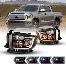 Headlight Assembly Fit for 2014-2017 Tundra,Dynamic Sequential LED Turning Light