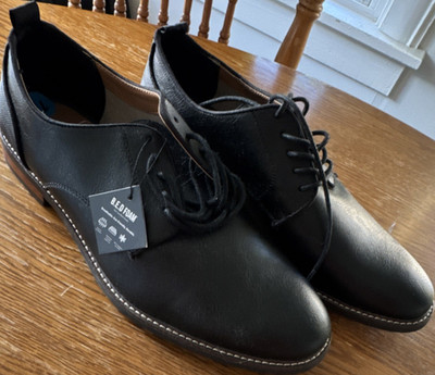 Call It Spring B.E.D Foam Vegan Black Derby Lace Up Dress Shoes Size 10