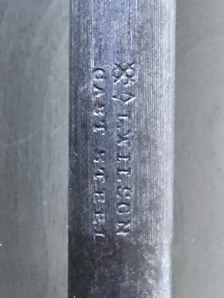  Antique I. Wilson Sheffield England Knife Steel Hone Rod W/ Antler Handle - Image 4 of 4