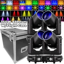 350W Moving Head Light 48Prism Gobo Beam Stage Spot Lighting DJ Disco DMX&Case