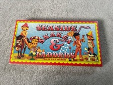 Vintage Seaside Snakes and Ladders Brand New Sealed Board Game