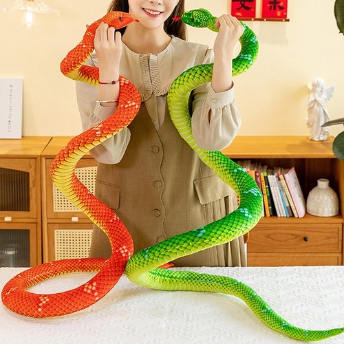 1PC 80/110/160cm Simulated Colorful Python Plush Toy Snakes Plushies ...