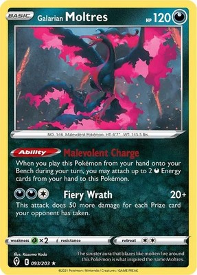 Galarian Moltres [SWSH07 - 093/203] SWSH07: Evolving Skies - NM