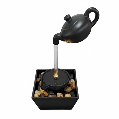 Fontaine Théière Flottante Alimentation USB Fontaine à Eau de Bureau pour Salon - Photo 1/4