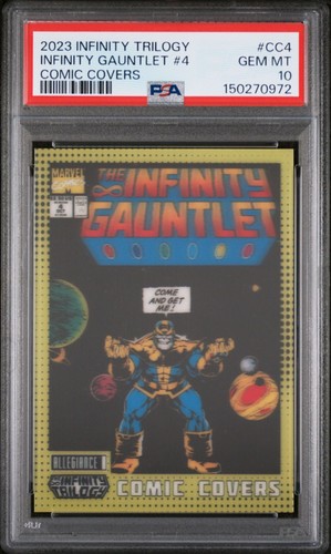 2024 Infinity Trilogy Comic Covers Lenticular Infinity Gauntlet CC-4 PSA 10