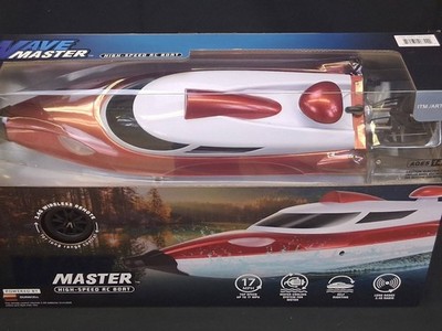 Wave Master High Speed RC Boat 17MPH 2.4G Self Righting Water Cooled Open Box