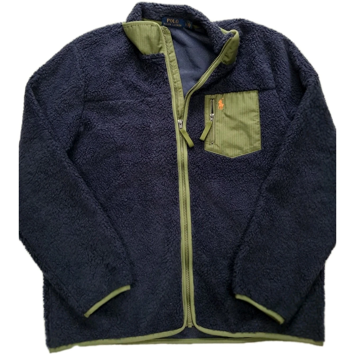 Ralph lauren polo mens Fleece jacket Sherpa Borg Rrp 169 £ New L Hiking Fishing