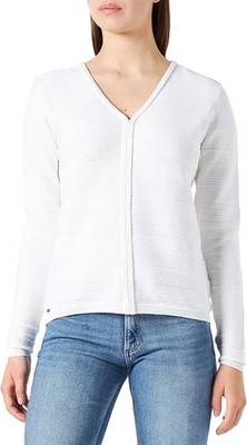 OXBOW M1pauly Damen Pullover Langarmshirt Sweatshirt, weiß, XS