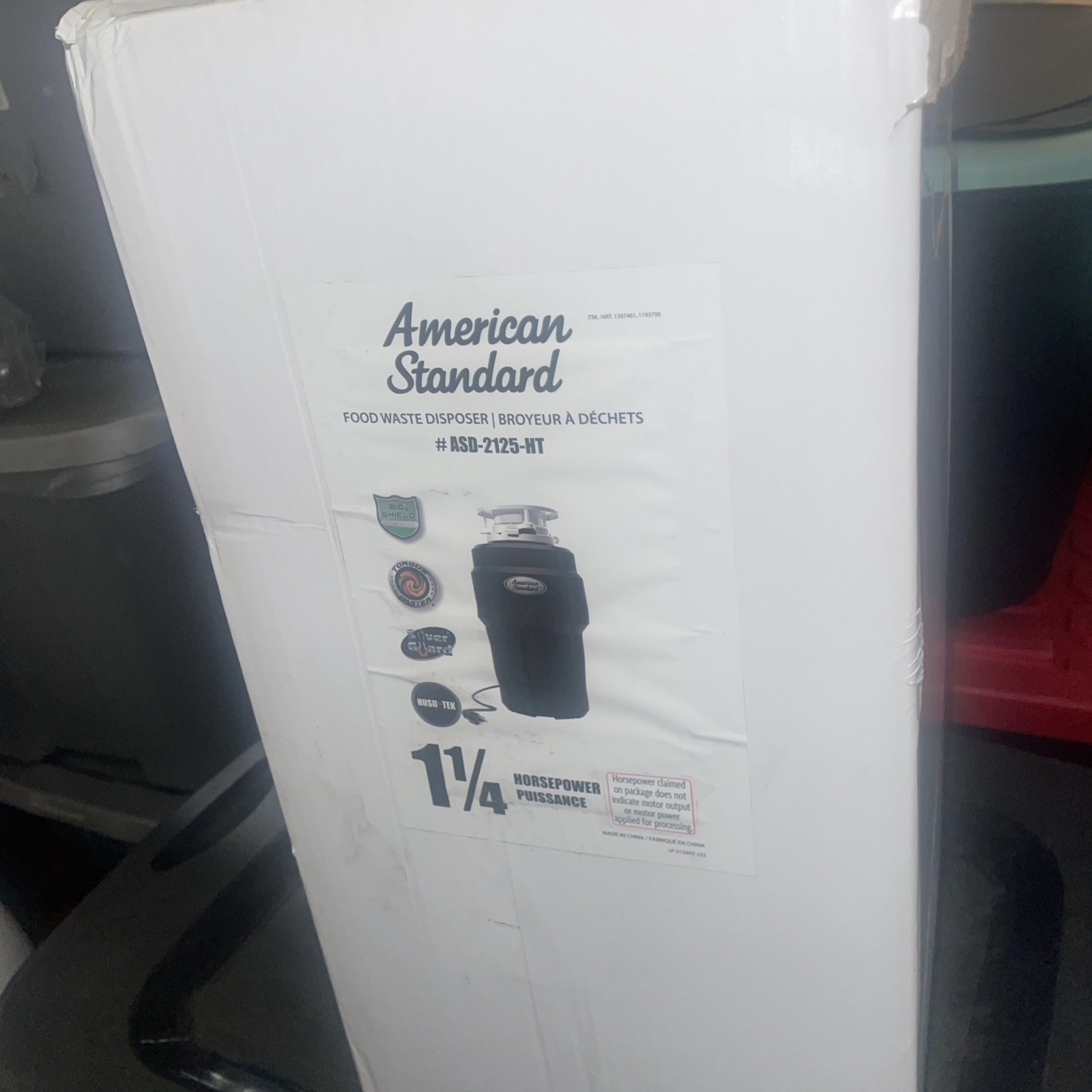 AMERICAN STANDARD SLIM LINE 1.25 HP FOOD WASTE DISPOSER