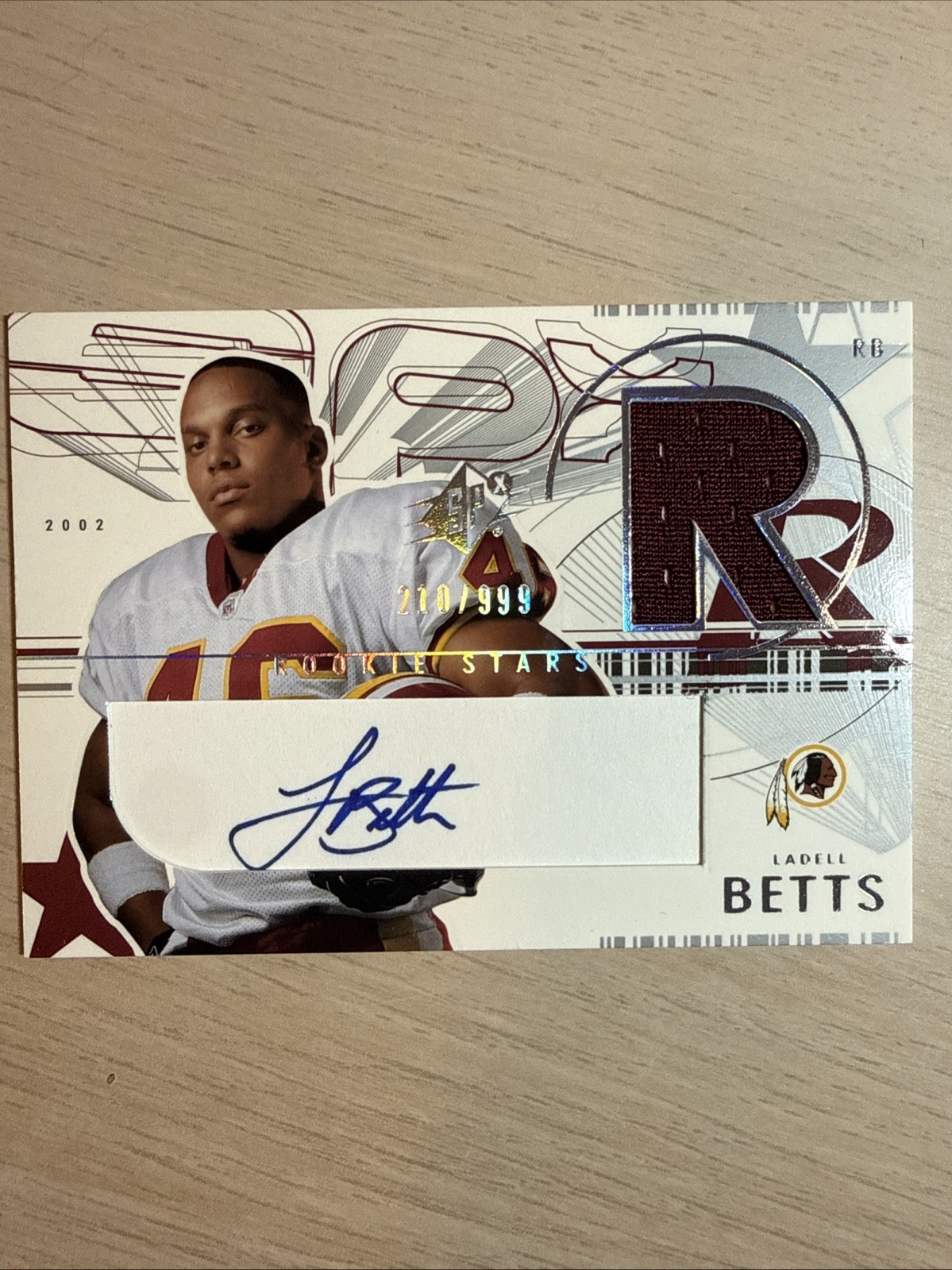 Ladell Betts Spx #154 Signed Jersey