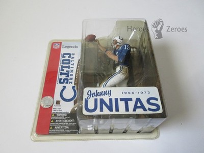 McFarlane NFL Legends Series JOHNNY UNITAS Baltimore Colts Blue NIB 2005