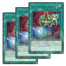 Yugioh - Everlasting Alloy x 3 - 1st Edition Rare NM - Plus Free Holo Card