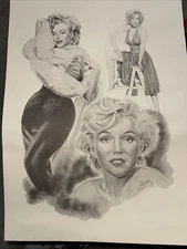 Glen Banse Vintage Marilyn Monroe Plate Signed Lithograph Poster Art
