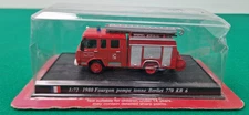 1:72 Del Prado 1980 Fourgon Pompe Tonne Berliet 770 KB 6 Die-Cast Fire Engine