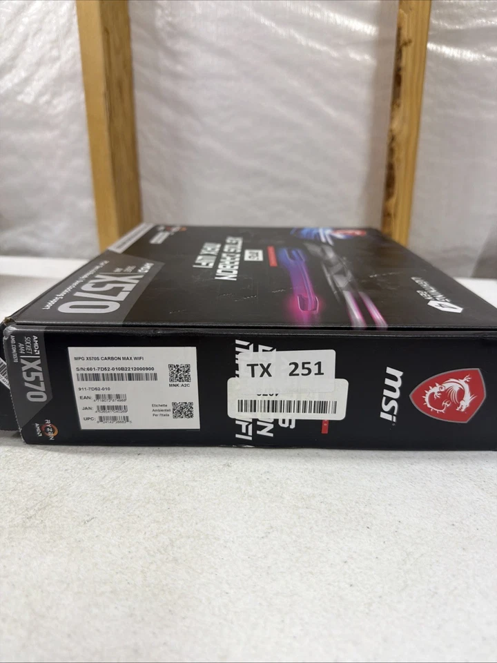 Placa madre MSI MPG X570S CARBON MAX WIFI AM4 AMD X570 USB 3.0 HDMI ATX Foto 3 de 4