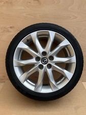 Mazda 3 Mk3 BM 18 Inch Genuine Alloy Wheel With Tyre 215 45 18 Fits 2013 - 2018