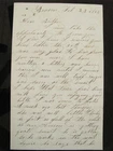 CIVIL WAR SOLDIER LETTER DIED AT ANDERSONVILLE   2ND NY ARTILLERY