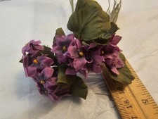 Vintage Millinery Flowers - Purple Violets - Hats, Clothes  Costumes