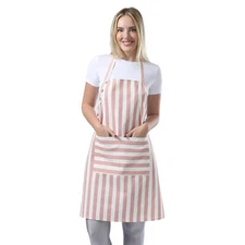 Kitchen Apron Waterdrop Resistant Cotton Apron with adjustable Aprons for Wom...