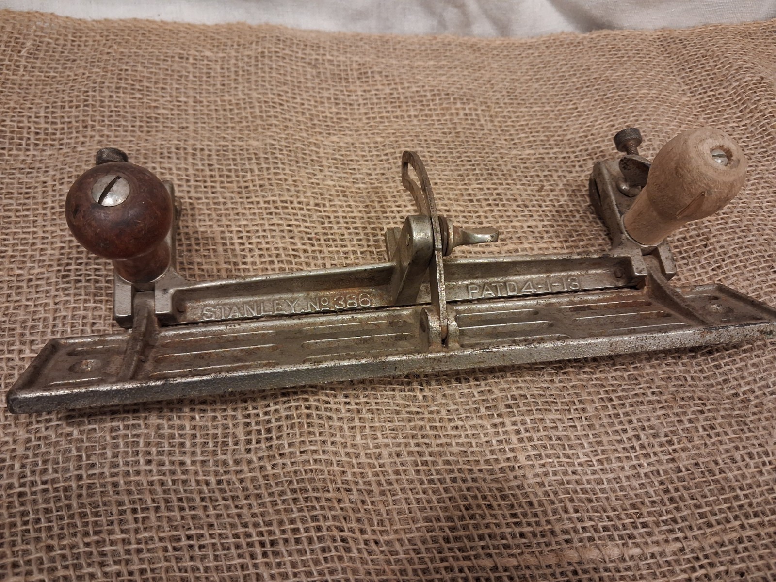 Stanley No. 386 Jointer Plane Fence Attachment Pat'd 4-1-13 Vintage Original