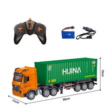 Camion semi-remorque porte-conteneur RC 1/18 2.4Ghz - HuiNa