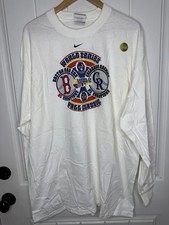 Nike Men's Vintage World Series 1997 Long Sleeve T-Shirt White XL Cotton