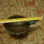 Vintage/Retro Cast Iron Pedestal Bird Bath Bowl & Stand, Patina, With Blue Jay — photo 2