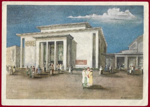 Carte postale allemande Seconde Guerre mondiale Troisième Reich exposition du Reich d'un peuple productif  - Photo 1 sur 2
