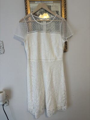 Kensie Womens Floral Lace Daytime Fit & Flare Dress Size 10 | eBay