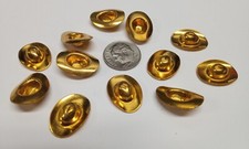 24 Vintage Brass Cowboy Hat Findings - NOS