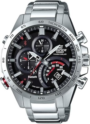 CASIO EDIFICE EQB-501XD-1AJF TIME TRAVELER Men's Watch Black Silver Analog new