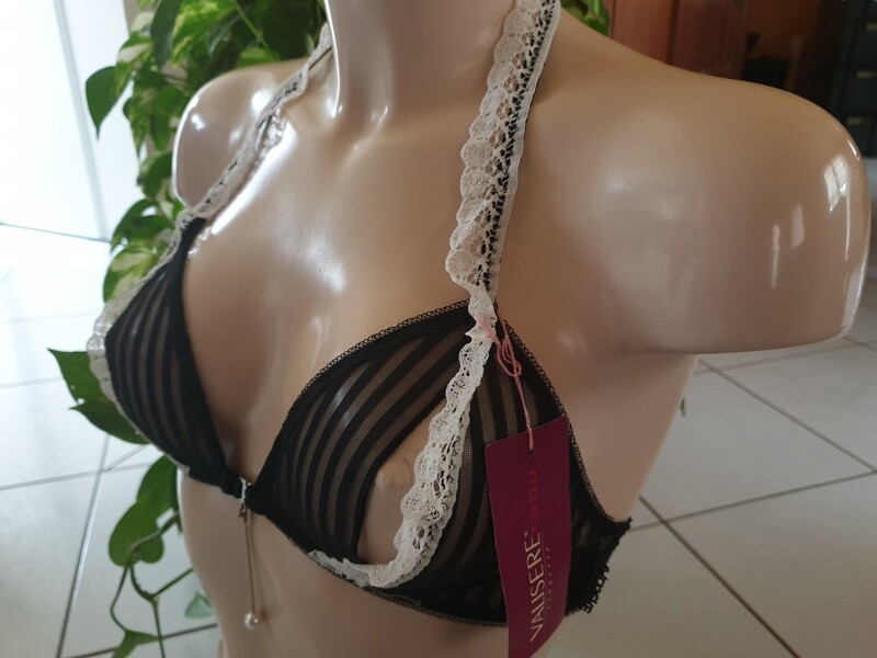 Soutien-gorge Valisère Secret Service - Taille 90B - Noir - Neuf Avec étiquettes - Modèle Sexy