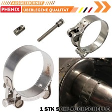 2X Auspuffschelle Flachbandschelle Ø 60-63mm Edelstahl Bandschelle Auto Auspuff