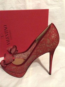 valentino red bow heels