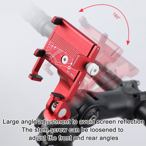 Bicycle Phone Holder Rustproof Bike Phone Holder with Rotation Cell Phone nearby - Photo 12 sur 18