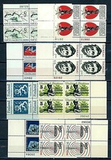 SET OF 8 PLATE  BLOCKS OF FOUR STAMPS - PLASE SEE PHOTO'S - OG - NH - MINT