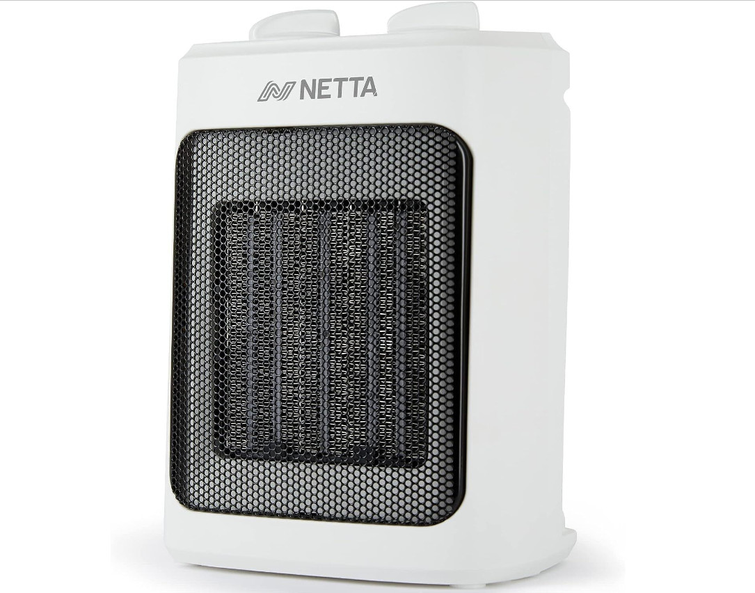 Heater Ceramic Fan Heater 3 Heat Settings Overheat Protection 2000W - WHITE B