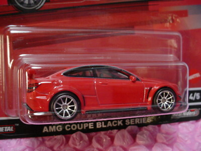 Hot Wheels Mercedes-Benz AMG Coupe Black Series – Car Culture Deutschland Design 4/5, 1:64, Premium Card, Real Riders
