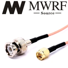 20" SMA Male to BNC Male RG316 Cable Pigtail; US Stock